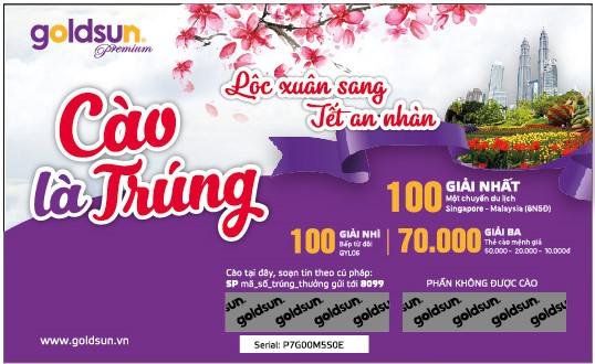 CÙNG GOLDSUN ĐÓN LỘC XUÂN SANG HƯỞNG TẾT AN NHÀN