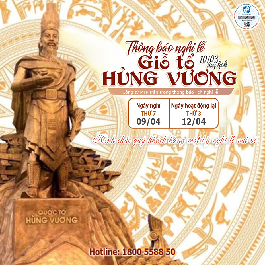 TB nghỉ lễ Giỗ tổ Hùng Vương