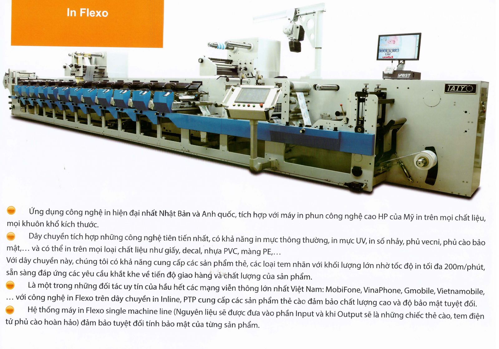 Hệ thống máy in tem chống giả hiện đại nhất Hà Nội, Bắc Ninh, Hải Phòng và các tỉnh Bắc Bộ.