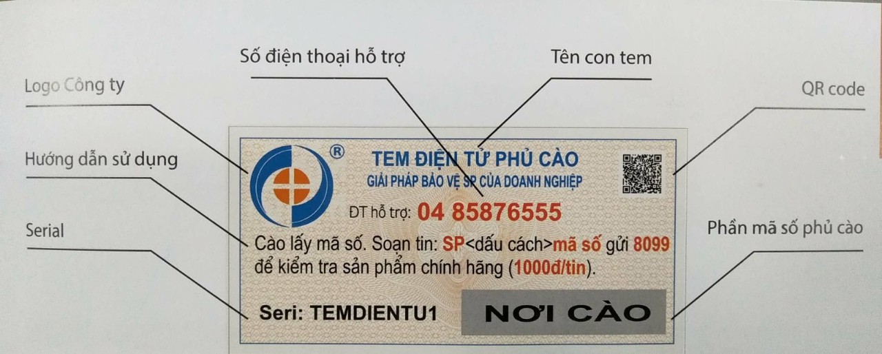 Cấu tạo tem điện tử SMS