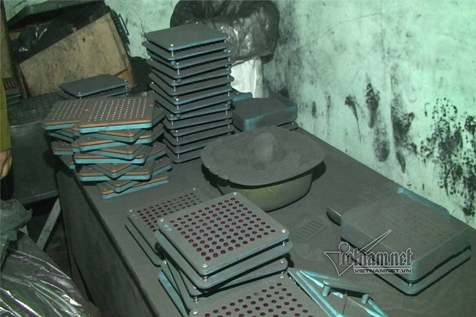 Dụng cụ sản xuất thuốc giả