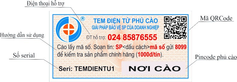 Tem điện tử phủ cào SMS